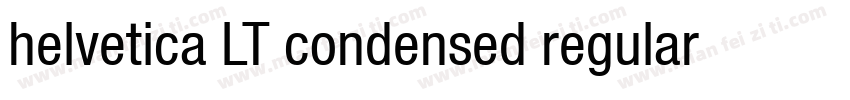 helvetica LT condensed regular字体转换